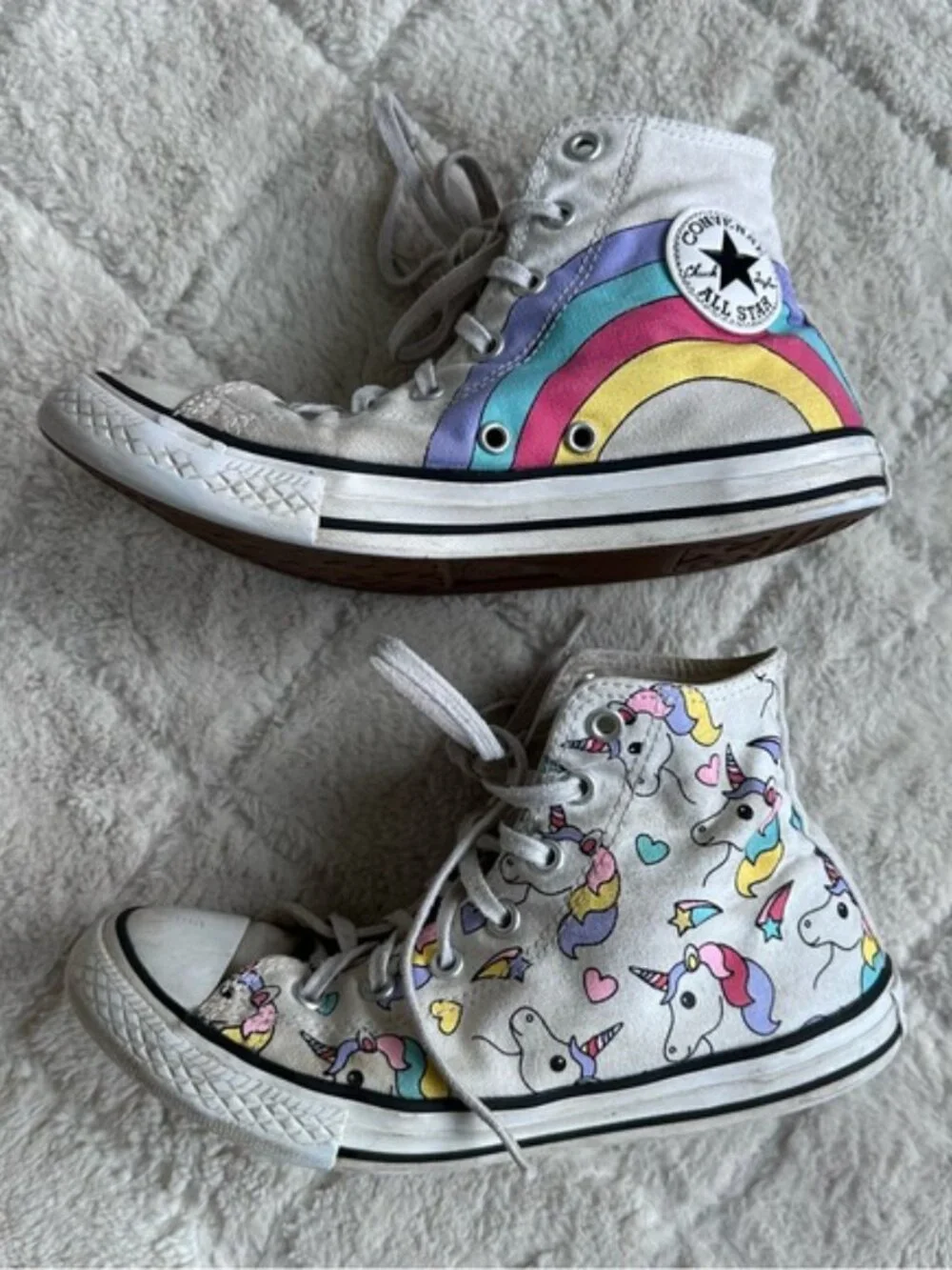 Converse Chuck Taylor All Star | Unicorn Lace Up Hi Top Shoes | Size 4
